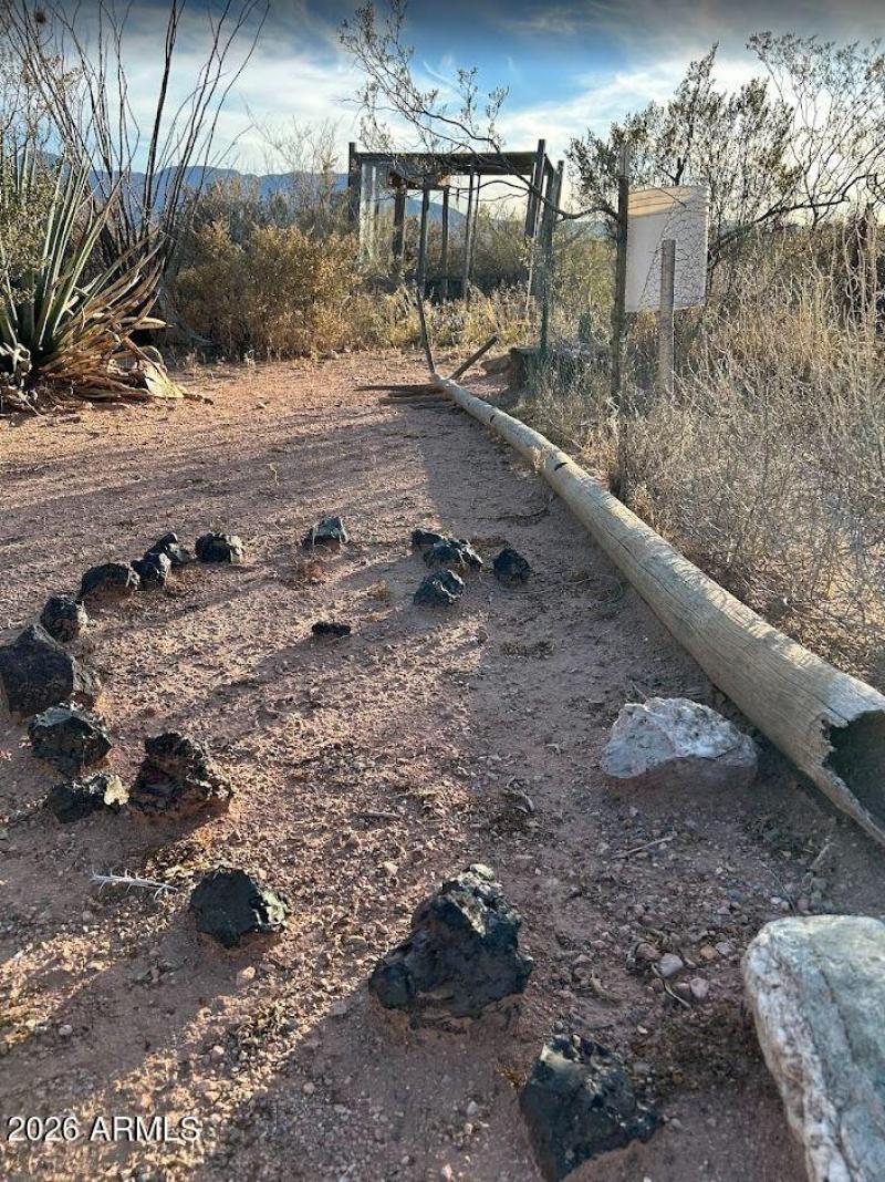 Railroad Ballast of Bisbee Slag on site