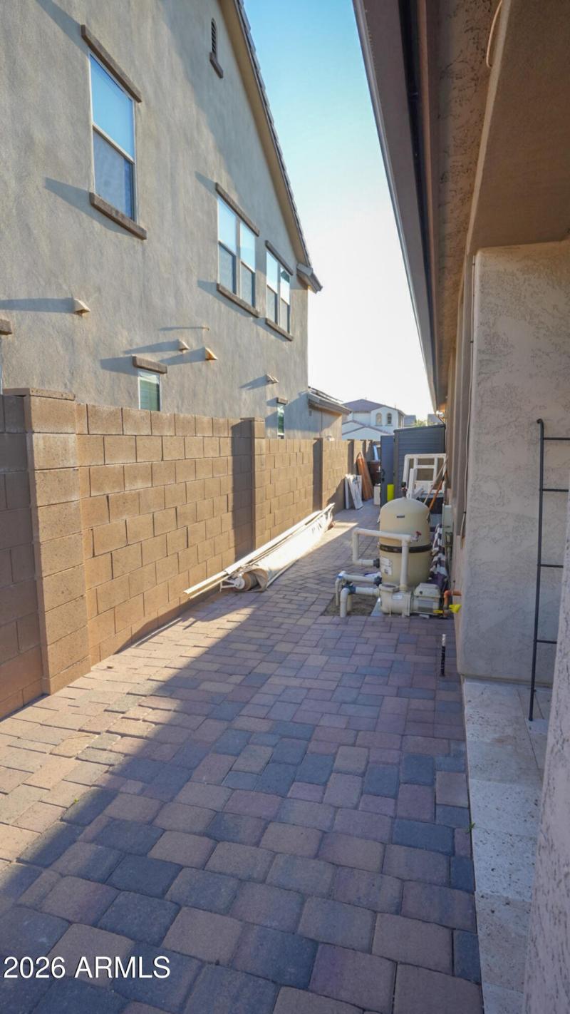 Fully Paved Side Yard