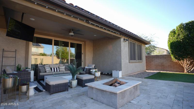 Back Patio & Gas Firepit