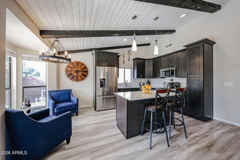 Kitchen with Bay Window