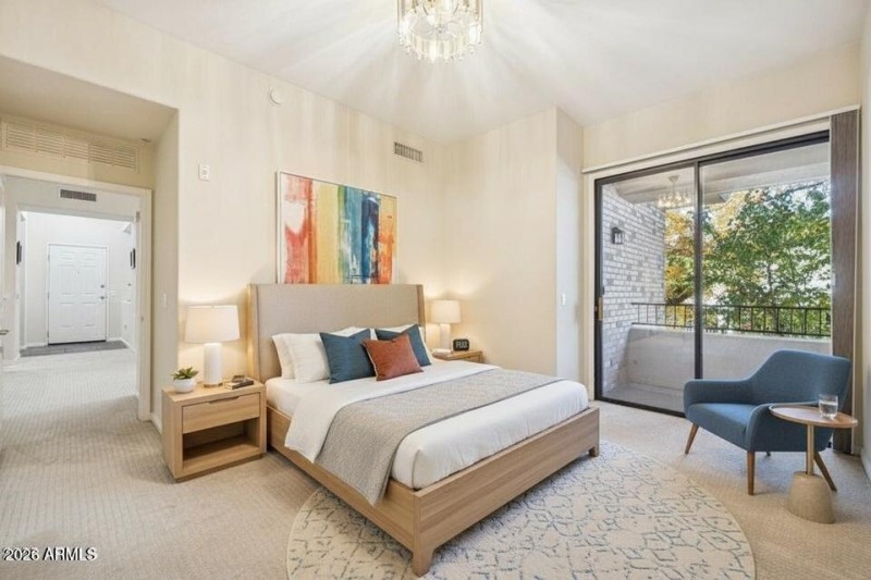 Master Bedroom with Patio