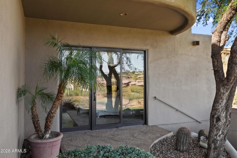 Patio off guest room