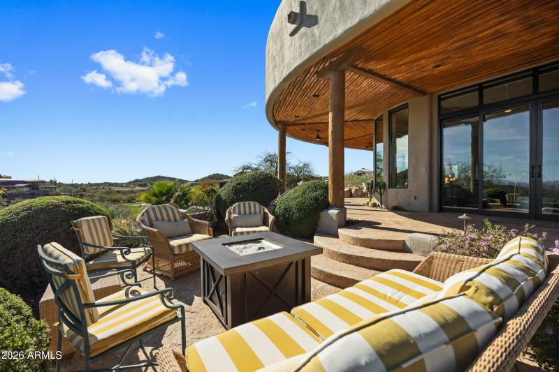 Back yard gathering area