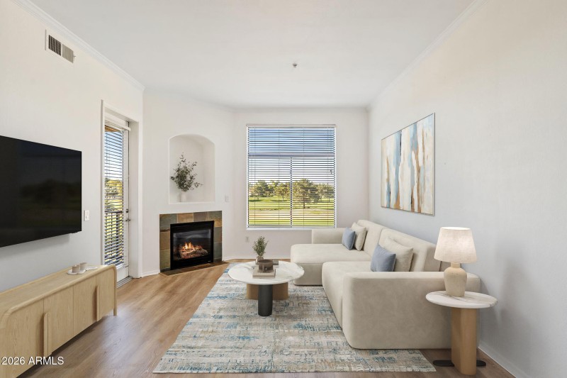 Virtually Staged - Living Room