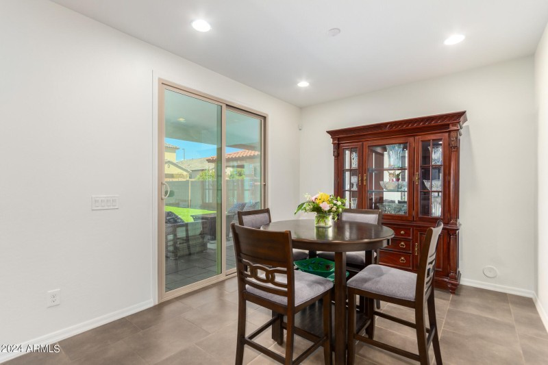 Informal dining off kitchen