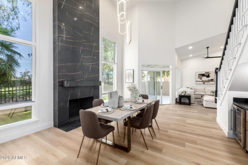 View from formal to living room