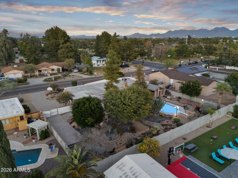 McDowell Mountains to the east
