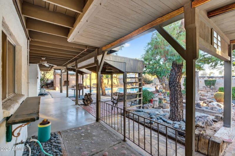 Lots of covered patio space