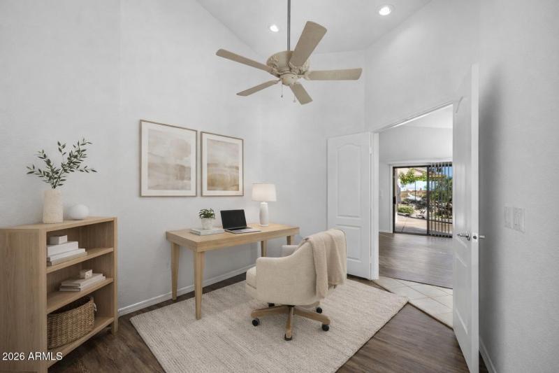 Office/Den Virtually Staged