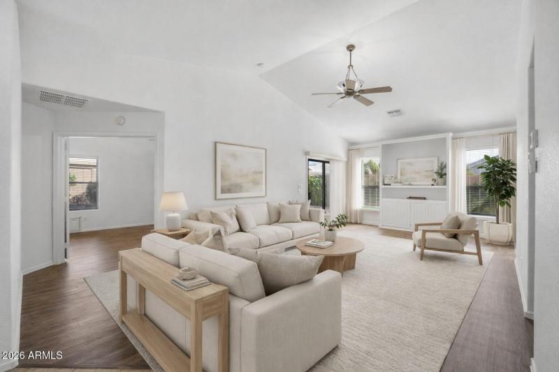 Living Room Virtually Staged