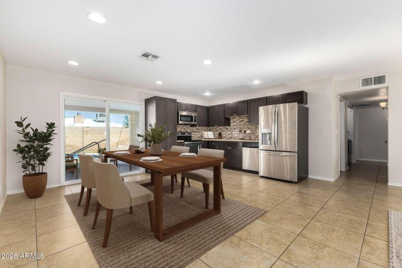 Virtually Staged Kitchen