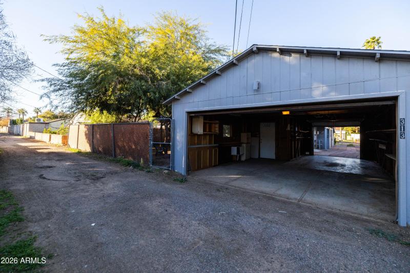 3 Car Garage Alley Entry