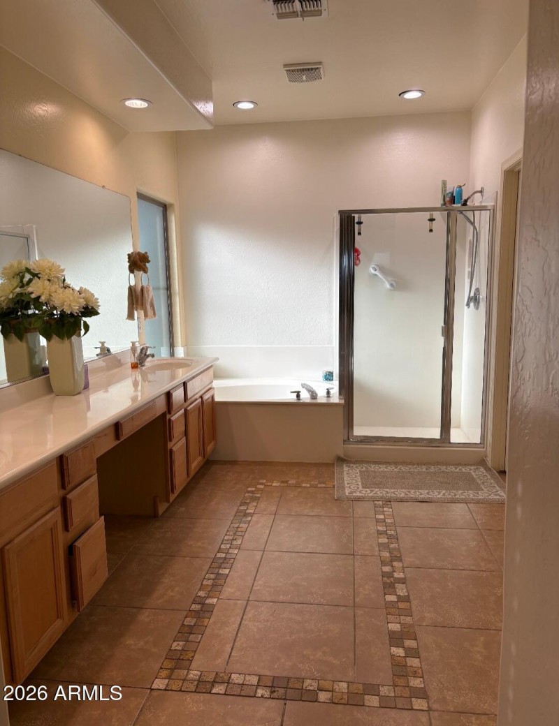 Freshly Painted Master Bathroom