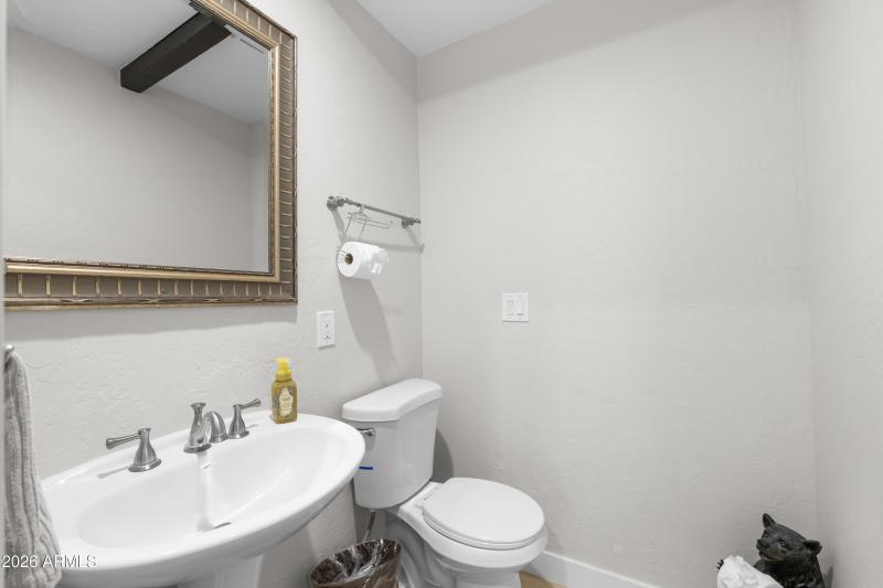 Half bathroom on main level