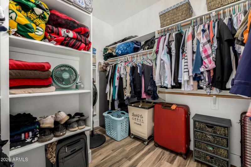 Primary walk in closet