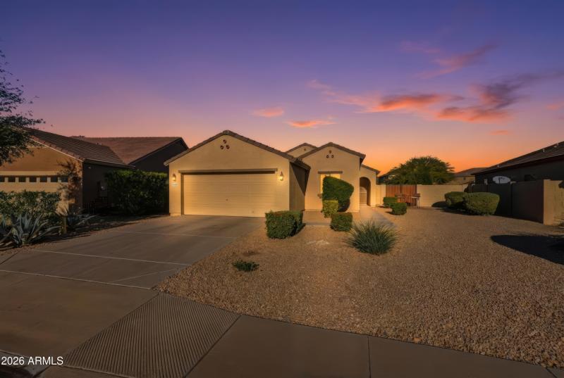 Twilight Front Elevation