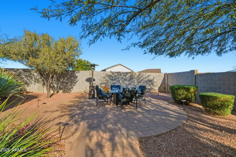 Multiple Paved Seating Areas