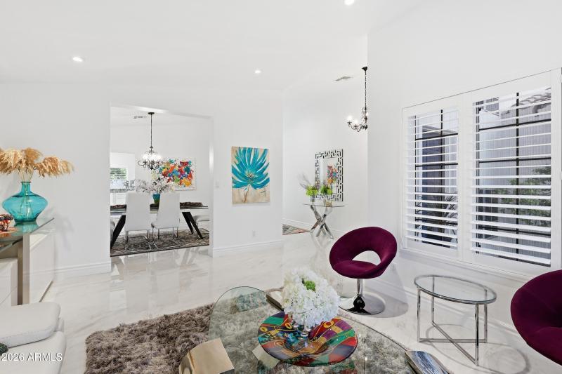 Formal living room view