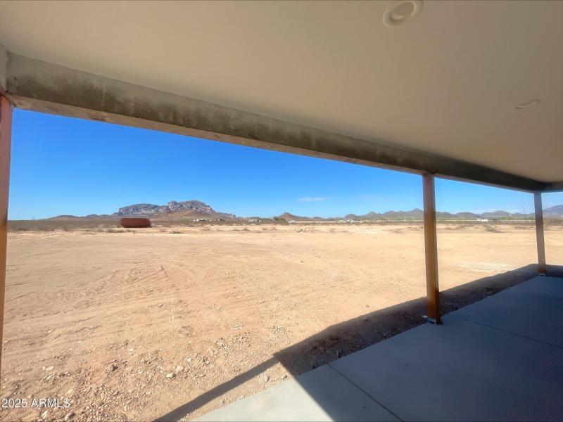 View from back covered patio