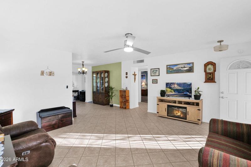 Living Room to Bedrooms