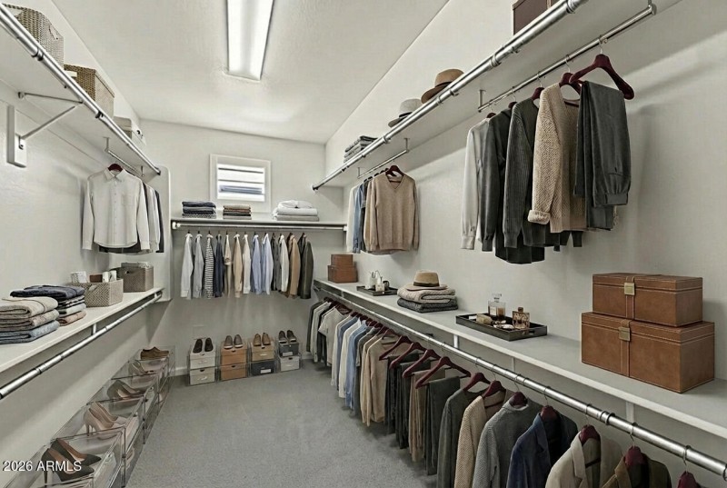 Primary closet