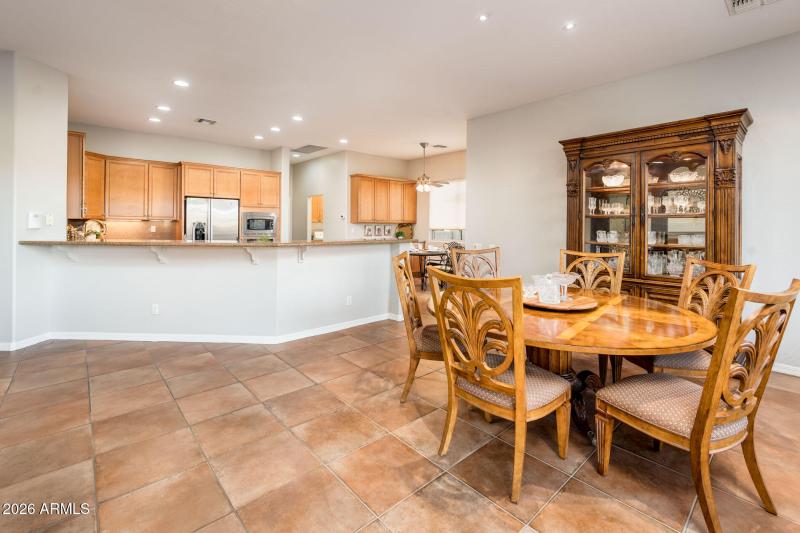 Open Kitchen to Dining Area