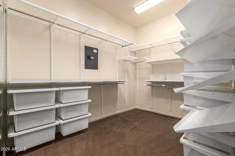 Very large walk- in closet