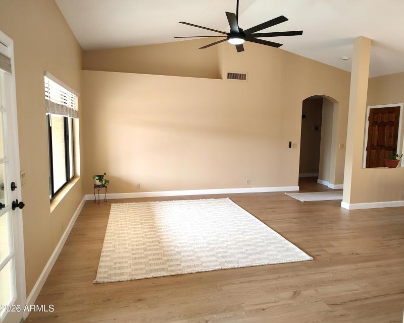 Living room with carpet