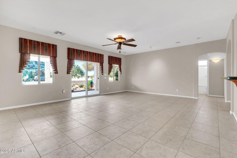 No Built in Entertainment Center