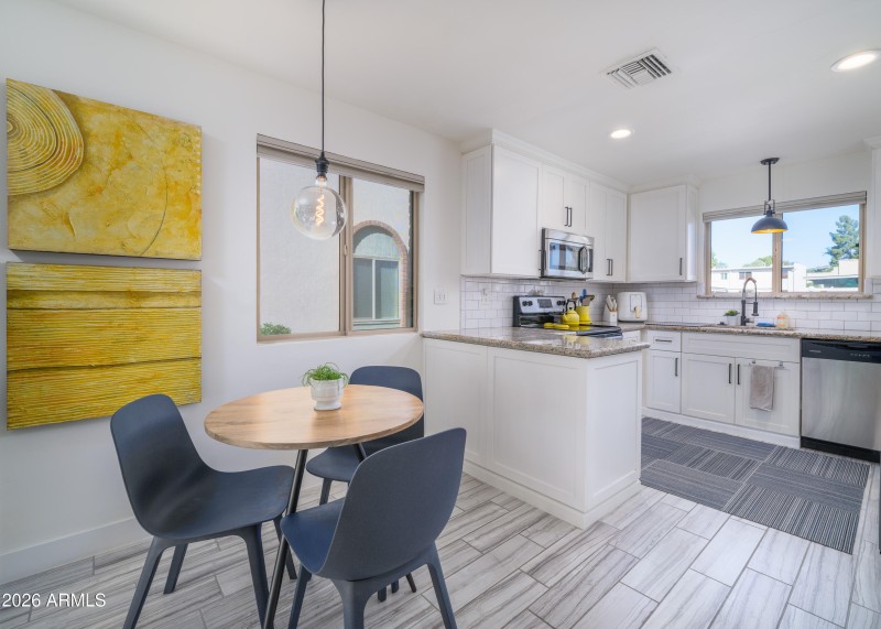 Updated kitchen with granite
