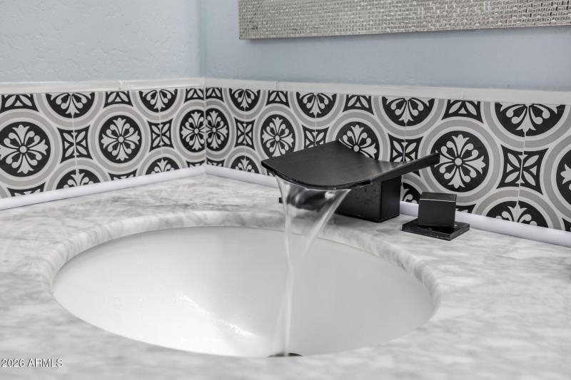 Dual Sinks With Designer Faucets