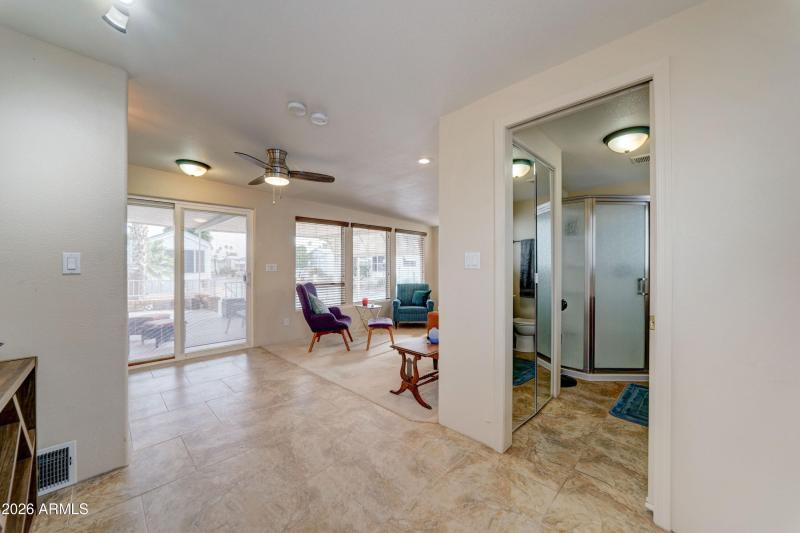 Walk out to deck_2nd bath and laundry in