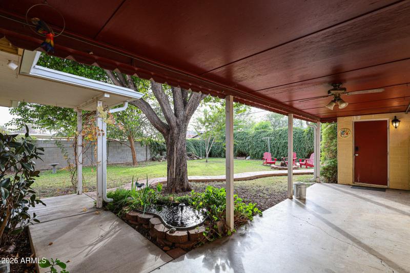 Covered patio