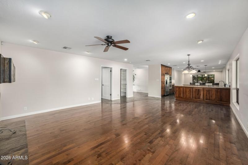 Kitchen is centrally located