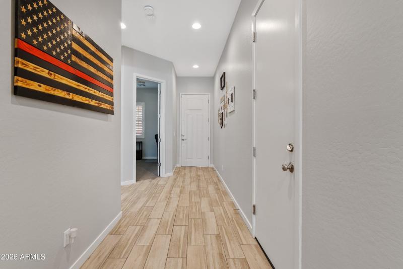 View towards front door