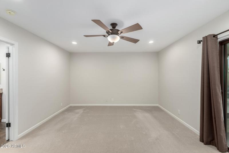 Owner's Suite has exit to backyard