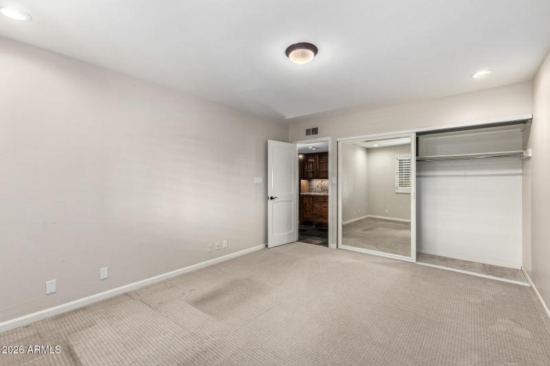 Bedroom 2's large closet