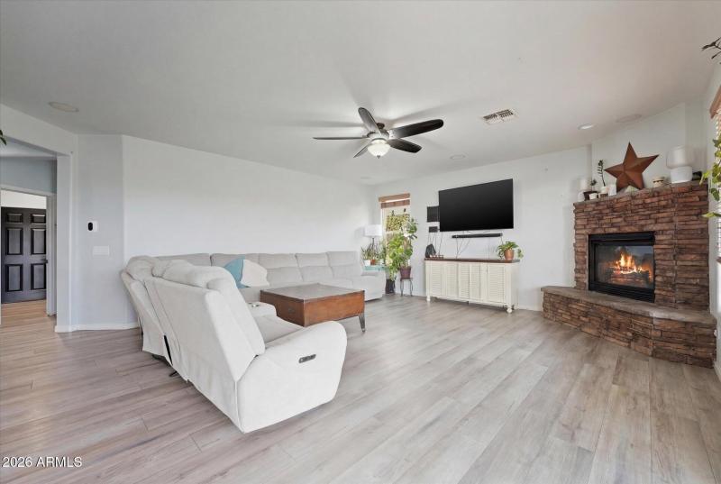 Living Room open to the Kitchen