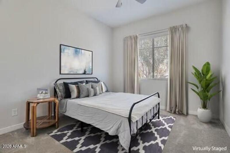 Front bedroom with complete staging