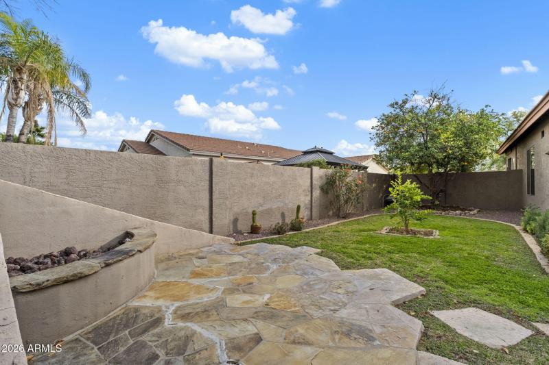 Outdoor Gas Fireplace Area