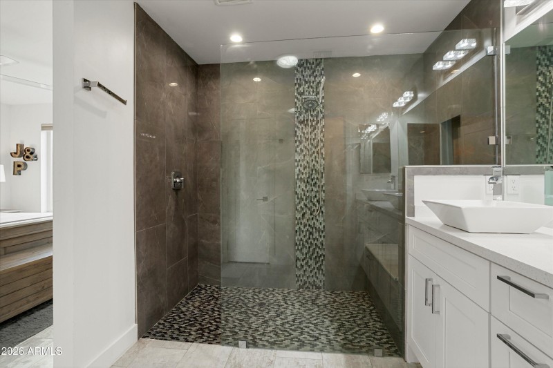 No-Step Shower