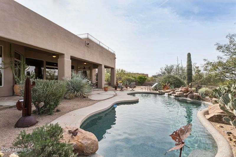 Desert-surrounded Pool Oasis