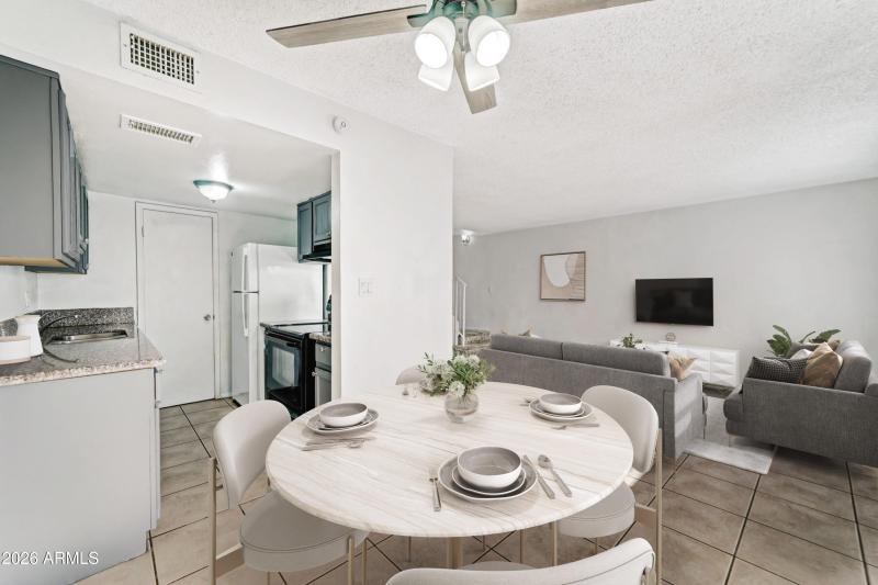 Dining Area Digitally Staged