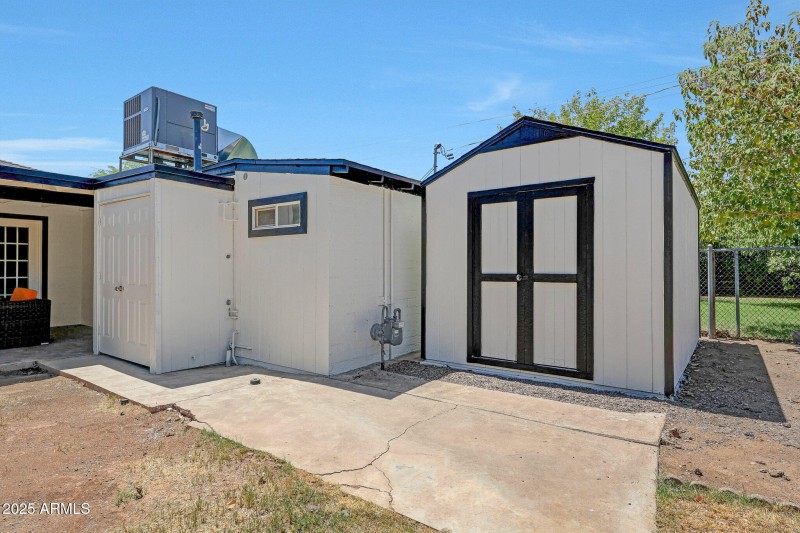 Storage Shed Backyard
