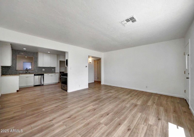 Kitchen View From Living Room