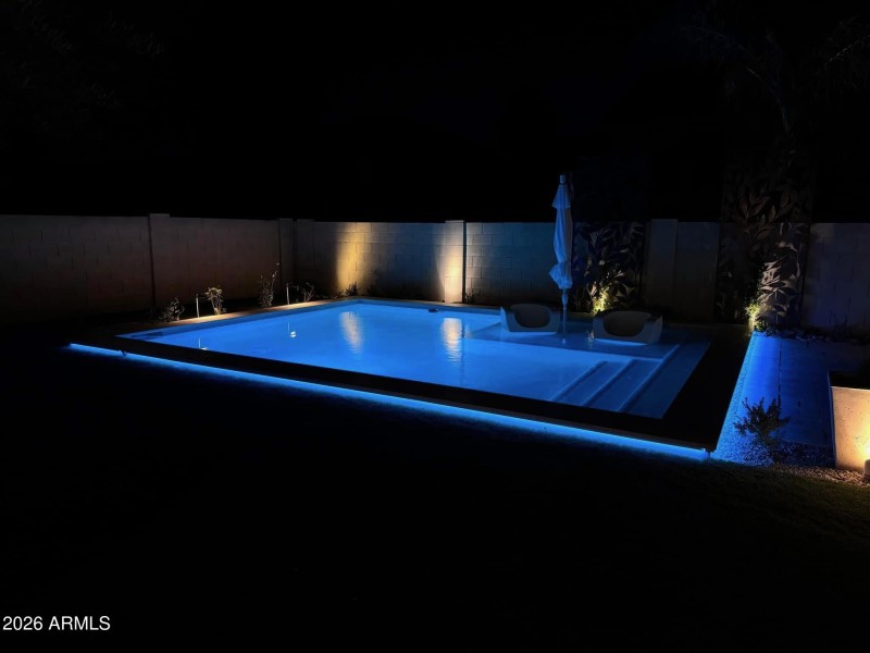 Evening Pool w/lights