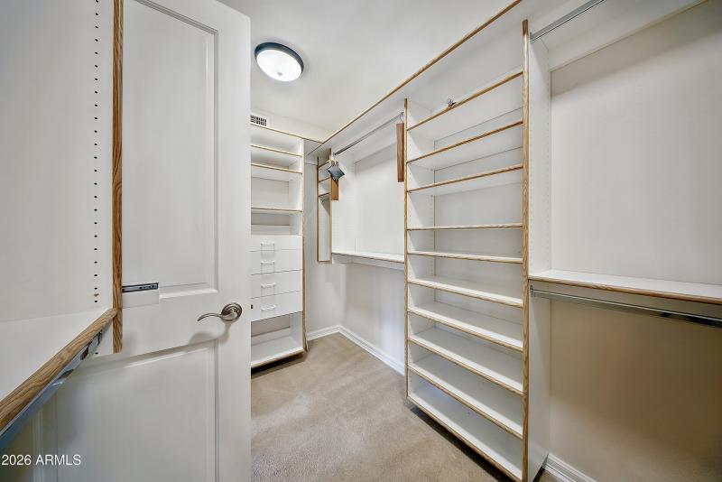 Primary walk-in closet