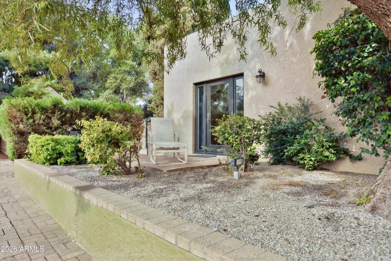 West wing bedroom patio