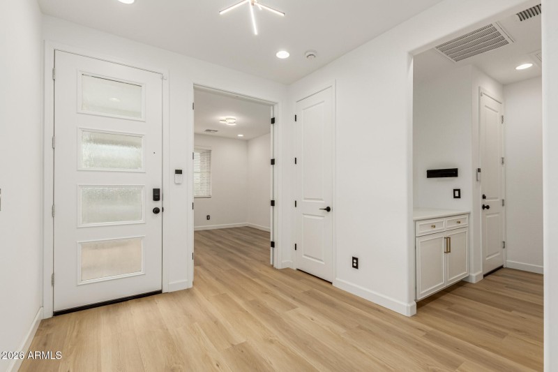 Front entry facing den/office