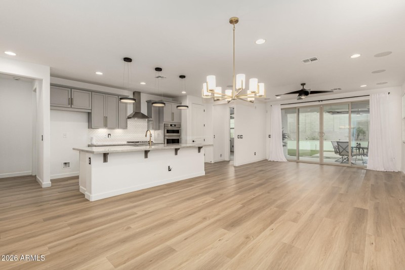 View of home from front entry